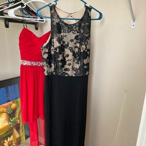 Black and Tan laced detail front